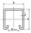 Rail de suspension Strut en acier galvanisé R41